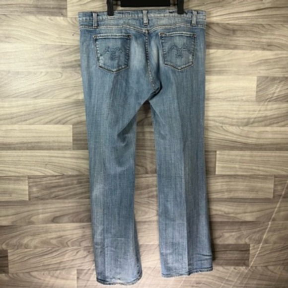 Vigoss Jeans Womens 17 Blue Boot Cut Stretch Light Wash High Rise Zip Denim Plus - Picture 12 of 12